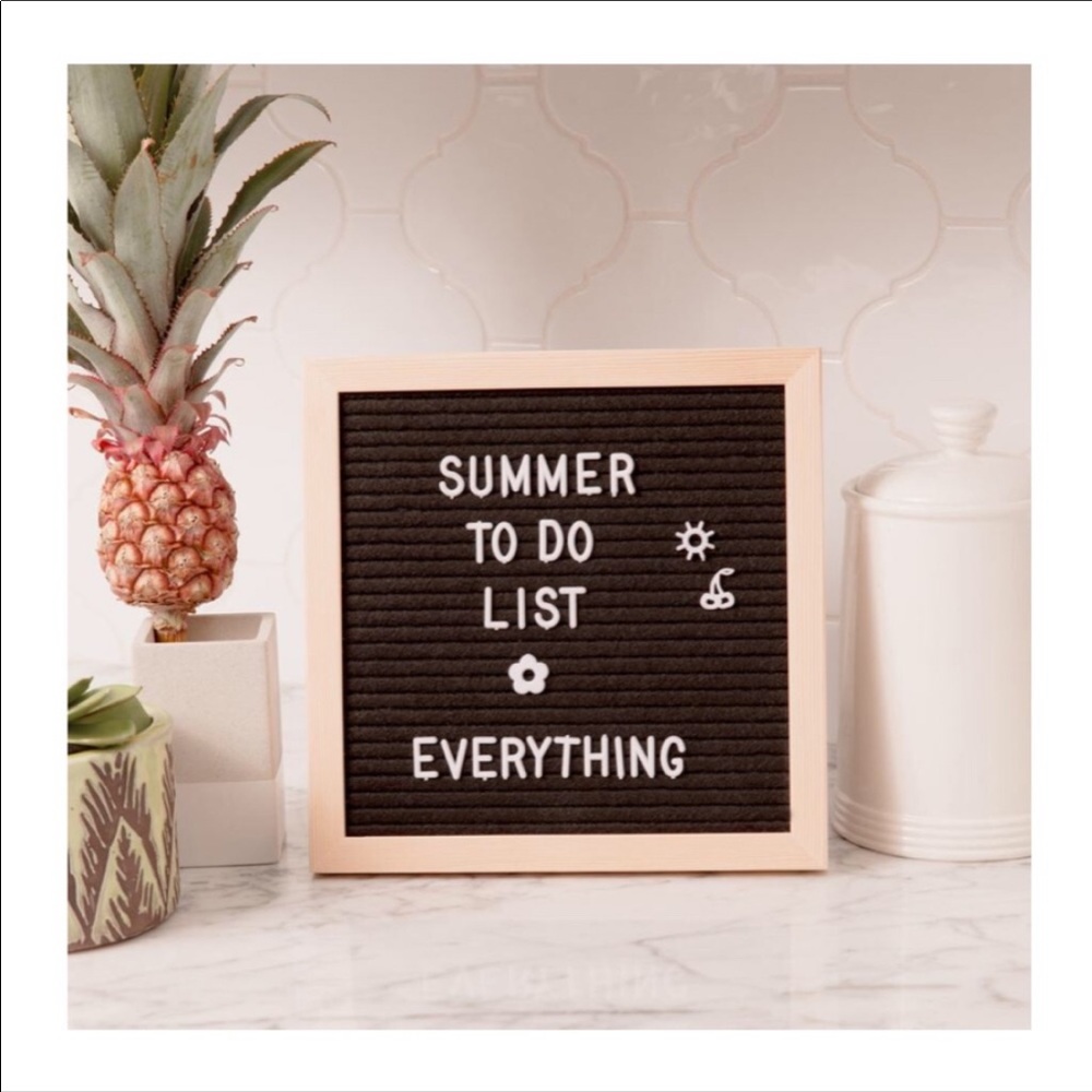 Brand New XO Sienna Felt Framed Letter Board
